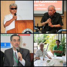 The Board Members of PWD Inc. (Clockwise from topleft): Mr. Michael Barredo, Mr. Manuel Agcaoili, Mr. Carlos Weber, Mr. Lui Arrelano, and Mr. Ramon Cuervo III.